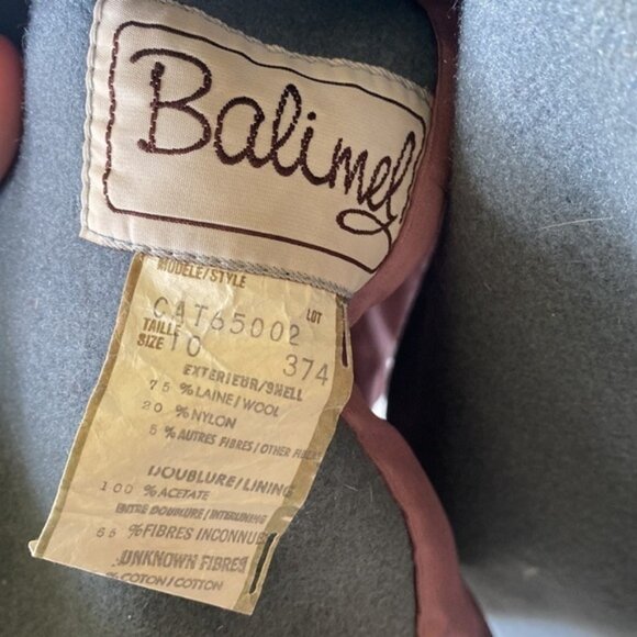 Vintage teal wool blend coat - Picture 15 of 15